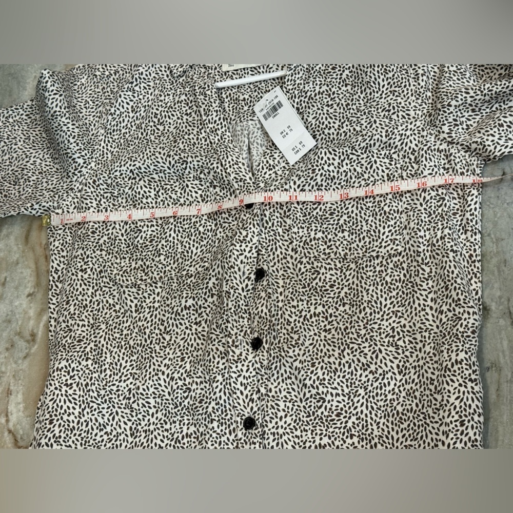 NWT Women’s ABERCROMBIE & FITCH animal print long sleeve shirt dress- Size Small - Picture 7 of 7